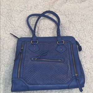 Blue shoulder bag